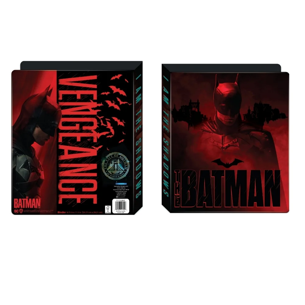 DC Comics Batman Bundle 3 Ring Binder, Folder, Notebook, Composition Book NEW!!